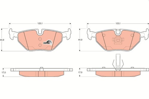 Gdb1344 brake pad - brake,
