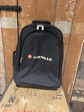 Airwalk Pull Along 2 Wheel Travel Case Black Boot Luggage Bag