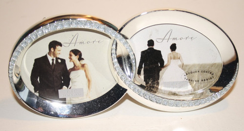 Small metal double photo - small,