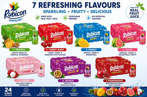 Rubicon juice sparkling fizzy - rubicon,