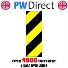 SIGN Chevron Black Yellow Road