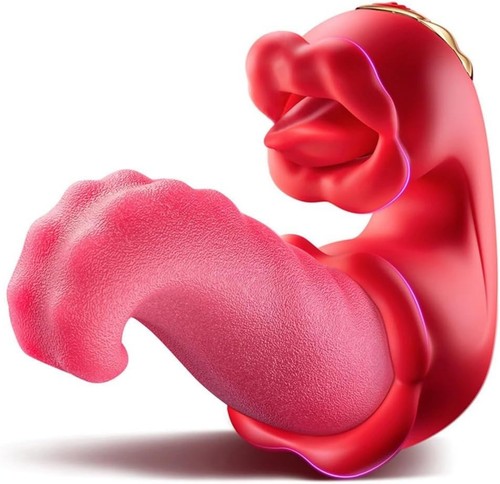 Tongue vibrator licking dildo - vibrator,