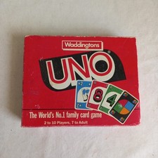 Vintage Waddingtons Uno Card