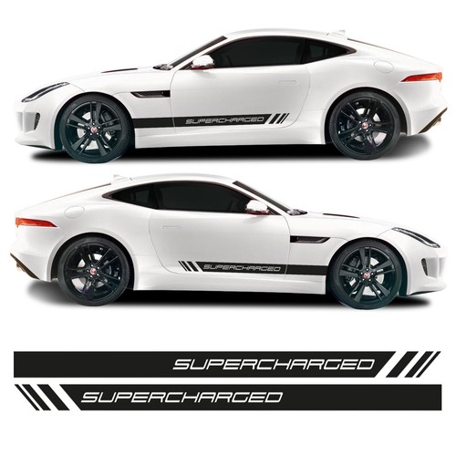 Supercharged side stripes kit - supercharged,