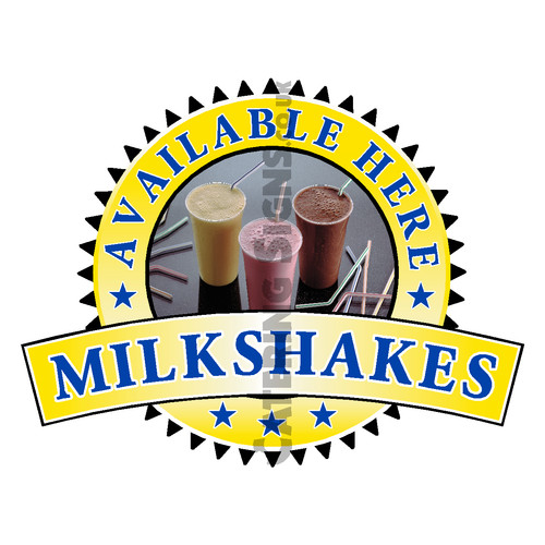 Milkshake sold here sticker - milkshake,