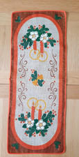 Scandinavian Christmas hessian table runner