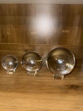 3 PCS Clear Glass Orbs for