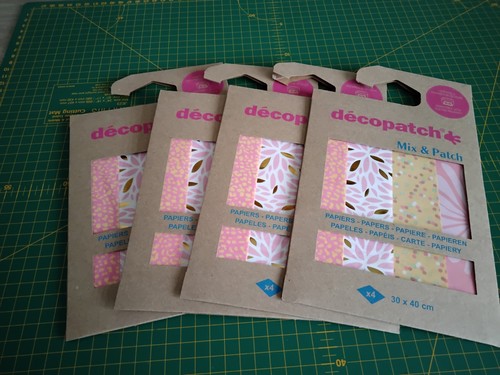Packs pink decopatch paper - packs,