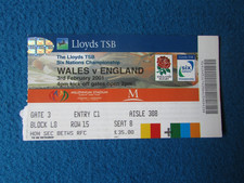 Wales v England Rugby Union