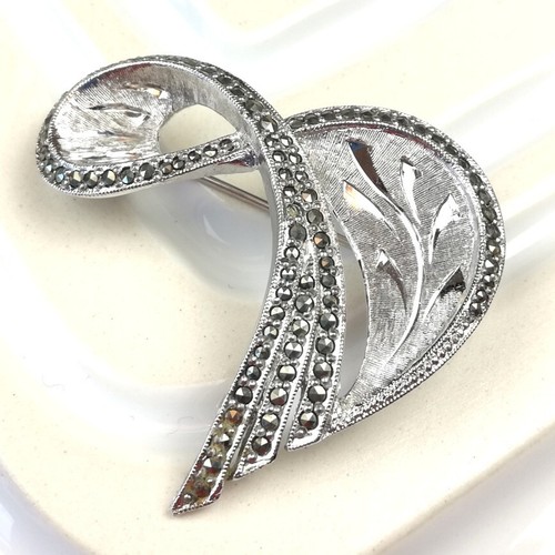 Vintage brutalist marcasite - brutalist,