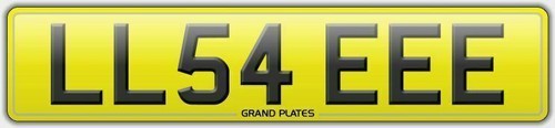 Number plate ll54 eee - ll54,