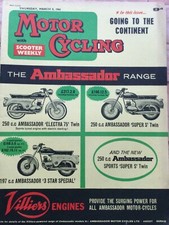 Motorcycling Magazine - 9 March 1961 - 197cc Scootacar, Continental Touring