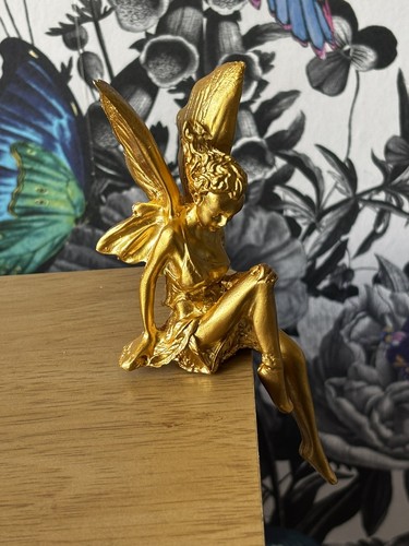 Resin gold fairy - resin,