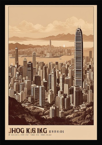Hong kong skyline - kong,