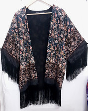 ZARA  Floral Tassel Fringe
