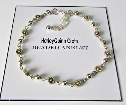 Antique silver daisy chain - antique,