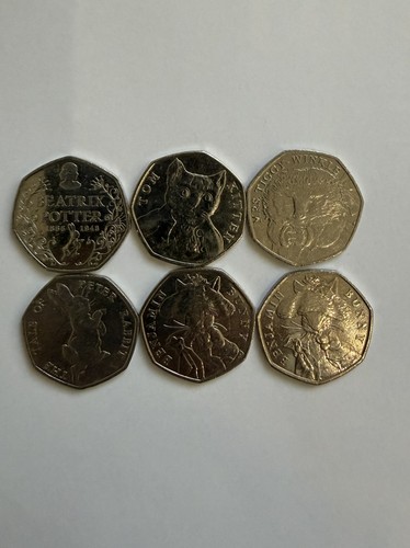 Beatrix potter 50p - 6,
