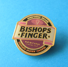 Shepherd Neame " BISHOPS FINGER" Beer Brewery Pin Badge. VGC. Unused. 😀