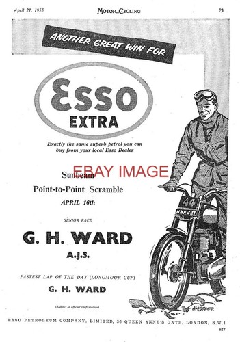 1955 advert esso extra - esso,