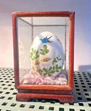 Vintage Hand Painted Egg,Glass