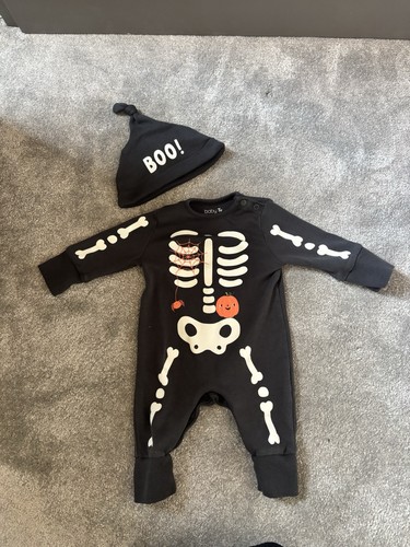 Halloween skeleton baby - 0-3m,