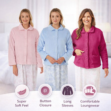 Ladies Bed Jacket Long Sleeve