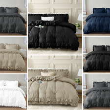 Ruffle Frill Duvet Cover Quilt