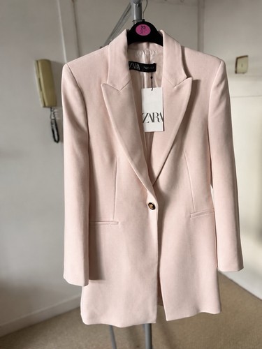 Zara pink long blazer - long,