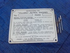 VILLIERS STATIONARY ENGINE ID