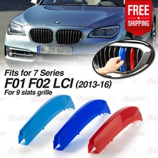 Fits BMW 7 Series F01 F02 LCI 2013-16 Kidney Grille M Sport 3 Colour Cover Clips