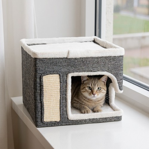 Foldable pet house cat - foldable,
