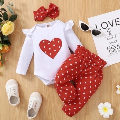 Baby girl outfit set - baby, romper