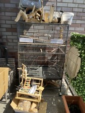 132cm Bird Cage For Budgies, Cockatiel And Other Small Birds + MANY ACCESSORIES.