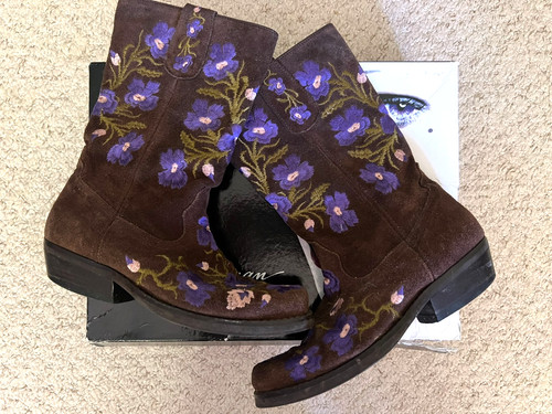 Beverly feldman brown suede - feldman,