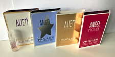 4 X MUGLER ANGEL & ALIEN LADIES SET OF MINI SPRAY PERFUME VIALS TRAVEL SIZE NEW