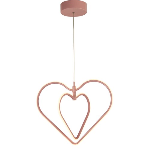 Double heart pendant light - double,