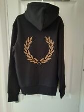 Fred Perry Mens Hoodie - Laurel Wreath Logo - Black - Small - BNWT