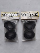 Team Losi vintage RC tyres, 2 pairs A-7711 R. LST S-11 Intermediate Red.