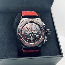 Mint Swiss Legend Trimix Diver Men's Red Chronograph Day/Date 20ATM 44mm Watch
