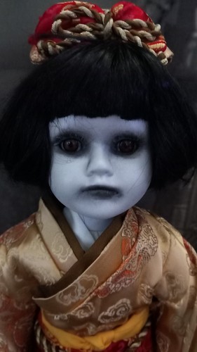 Ooak gothic horror doll - gothic, creepy