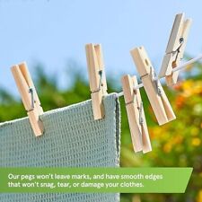36PC Wooden Clothes Pegs Laundry Home Rust Free Strong Wood Hanging Clips