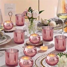 12Pcs Pink Votive Candle