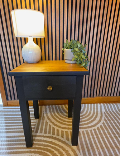 Solid oak side table - oak, –