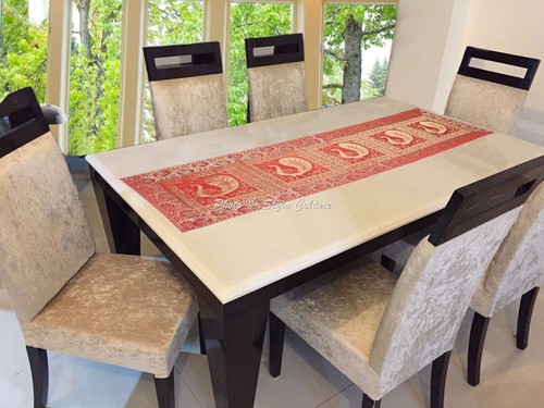 Decorative brocade table - brocade,