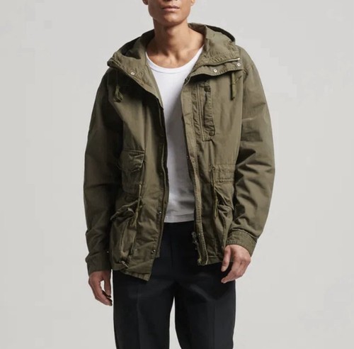 Superdry hooded military green - military,
