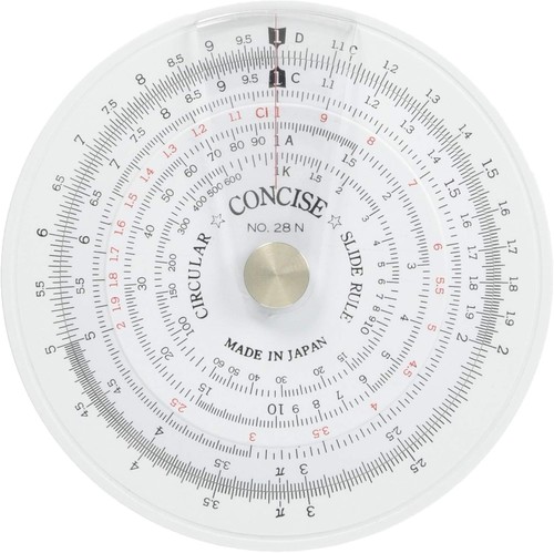 Concise circular slide rule - slide,