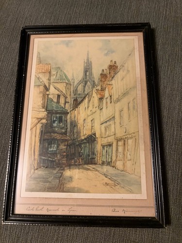 Vintage framed chas - 12”x8”,