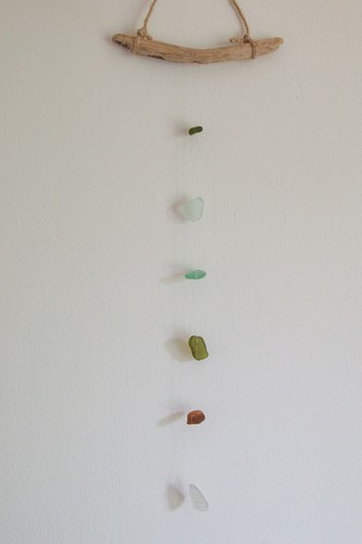 Handmade sea glass sun catcher - sea,