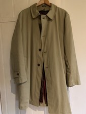 HACKETT BEIGE COTTON TRENCH COAT WITH QUILTED LINING  -SIZE XXL - VGC!