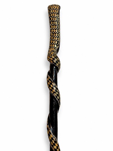 Antique ebony cobra walking - antique,